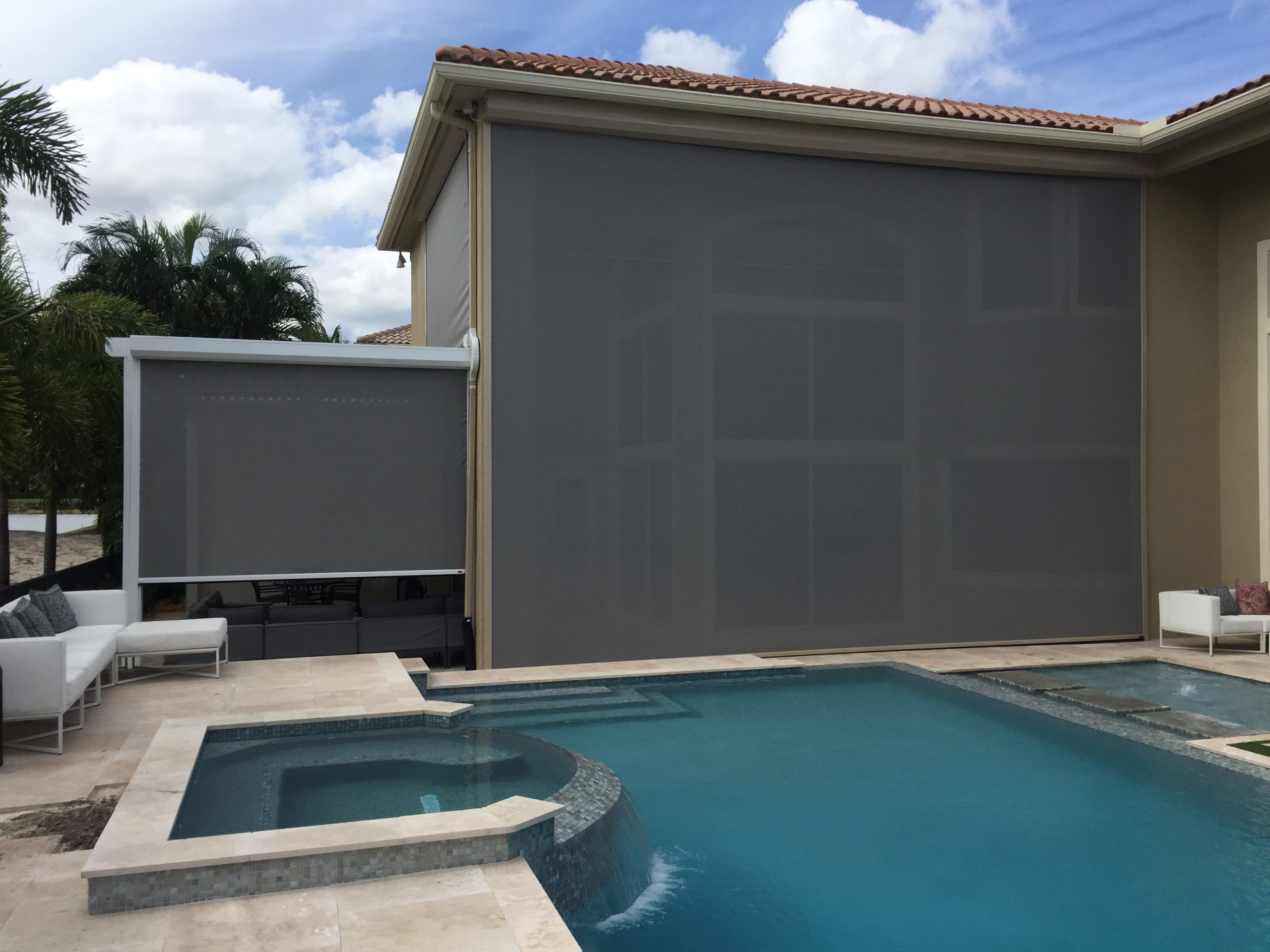 30 by 24 foot custom MagnaTrack screen